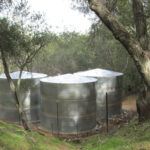 galvanized water storage tank